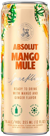 absolut mango mule cocktail 355 ml single canCochrane Liquor Delivery