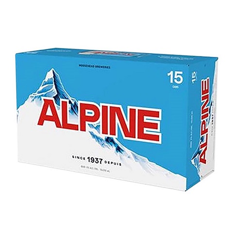 alpine lager 355 ml - 15 cansCochrane Liquor Delivery