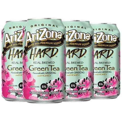 arizona hard green ice tea 355 ml - 6 cansCochrane Liquor Delivery