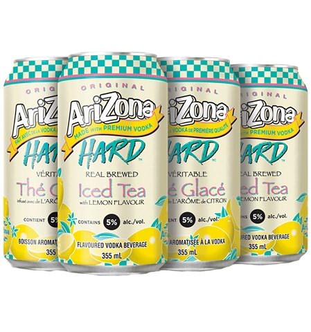 arizona hard lemon iced tea 355 ml - 6 cansCochrane Liquor Delivery