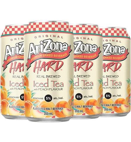 arizona hard peach iced tea 355 ml - 6 cansCochrane Liquor Delivery