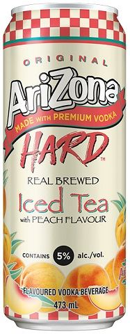 arizona hard peach iced tea 473 ml single canCochrane Liquor Delivery