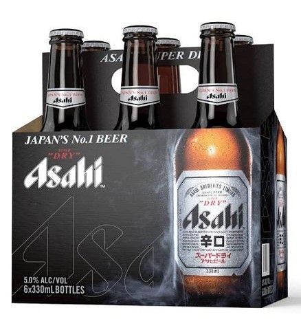 asahi dry 330 ml - 6 bottlesCochrane Liquor Delivery