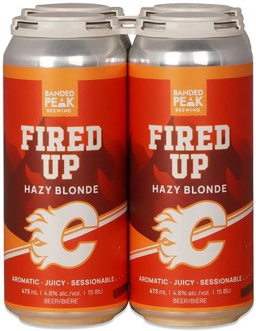 banded peak microburst fired up hazy blonde 473 ml - 4 cansCochrane Liquor Delivery
