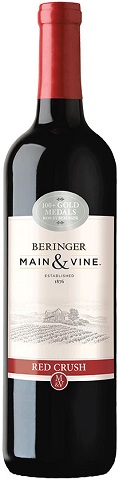 beringer main & vine red crush 750 ml single bottleCochrane Liquor Delivery