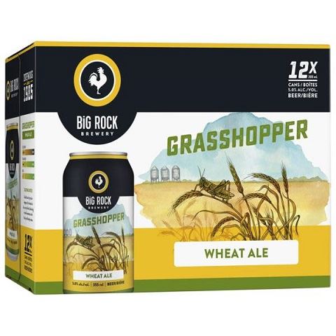big rock grasshopper wheat ale 355 ml - 12 cansCochrane Liquor Delivery