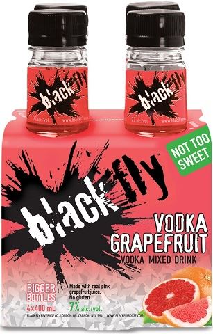 black fly vodka grapefruit 400 ml - 4 bottlesCochrane Liquor Delivery
