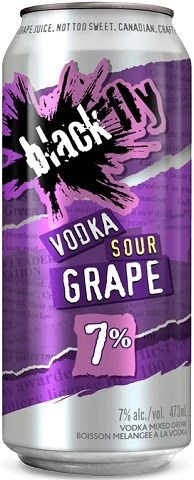 black fly vodka sour grape 473 ml single canCochrane Liquor Delivery