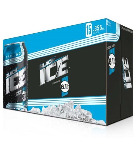 black ice 355 ml - 15 cansCochrane Liquor Delivery