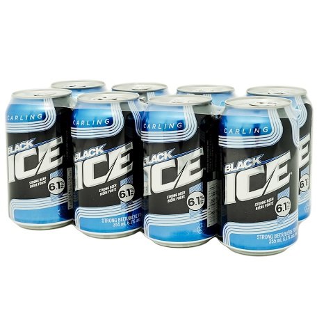 black ice 355 ml - 8 cansCochrane Liquor Delivery