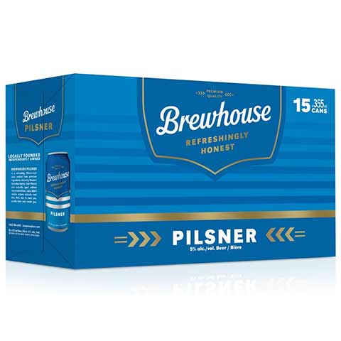 brewhouse pilsner 355 ml - 15 cansCochrane Liquor Delivery