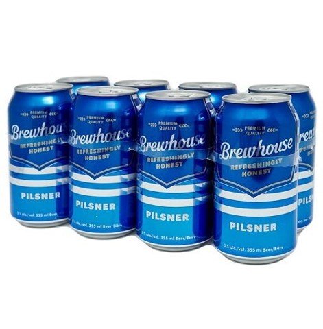 brewhouse pilsner 355 ml - 8 cansCochrane Liquor Delivery
