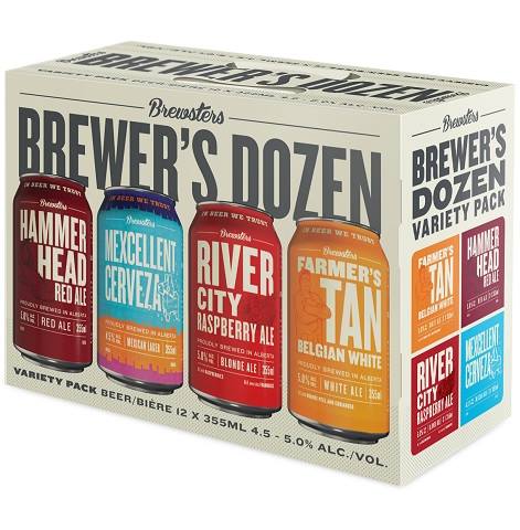 brewsters brewer's dozen variety pack 355 ml - 12 cansCochrane Liquor Delivery