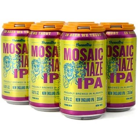 brewsters mosaic haze ipa 355 ml - 6 cansCochrane Liquor Delivery
