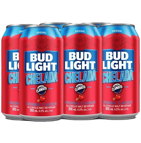 bud light chelada 355 ml - 6 cansCochrane Liquor Delivery