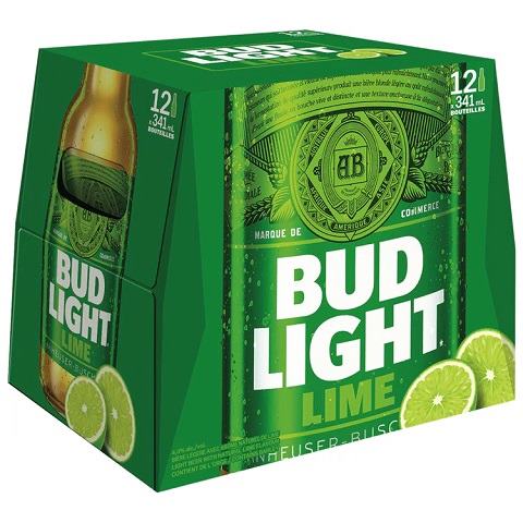 bud light lime 341 ml - 12 bottlesCochrane Liquor Delivery