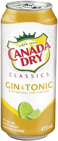 canada dry classics gin & tonic 473 ml single canCochrane Liquor Delivery