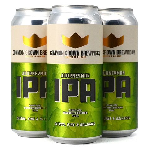 common crown journeyman ipa 473 ml - 4 cansCochrane Liquor Delivery