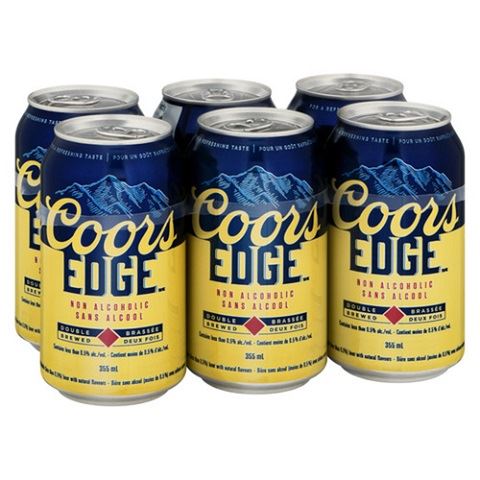 coors edge non-alcoholic beer 355 ml - 6 cansCochrane Liquor Delivery