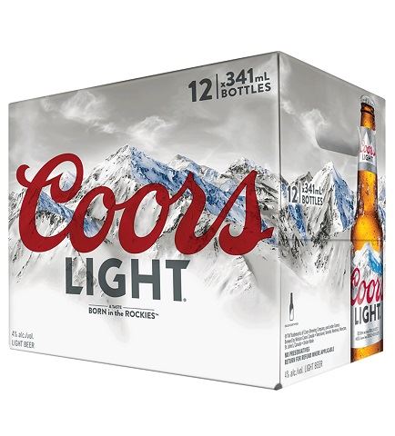 coors light 341 ml - 12 bottlesCochrane Liquor Delivery