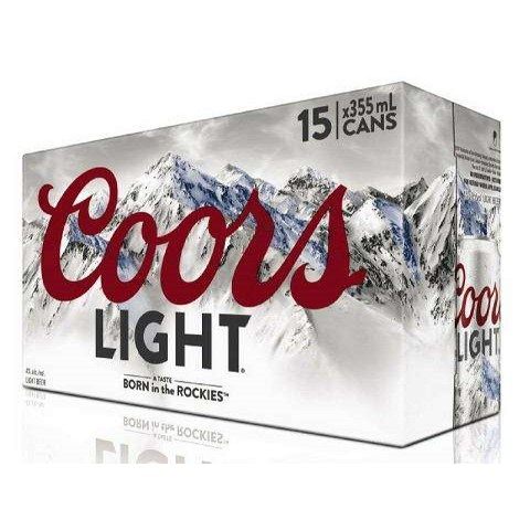 coors light 355 ml - 15 cansCochrane Liquor Delivery