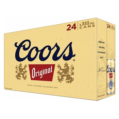 coors original 355 ml - 24 cansCochrane Liquor Delivery