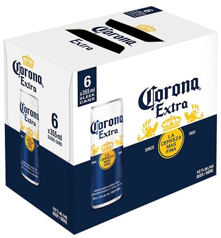 corona extra sleek 355 ml - 6 cansCochrane Liquor Delivery