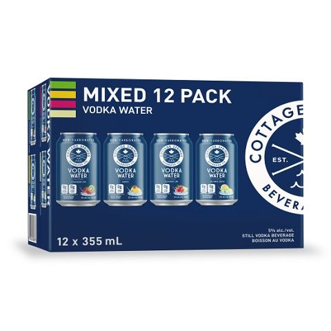 cottage springs vodka water mixed pack 355 ml - 12 cansCochrane Liquor Delivery