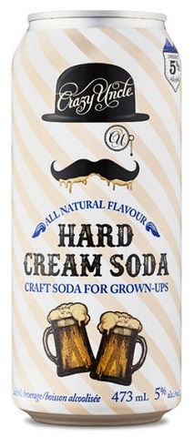 crazy uncle hard cream soda 473 ml single canCochrane Liquor Delivery