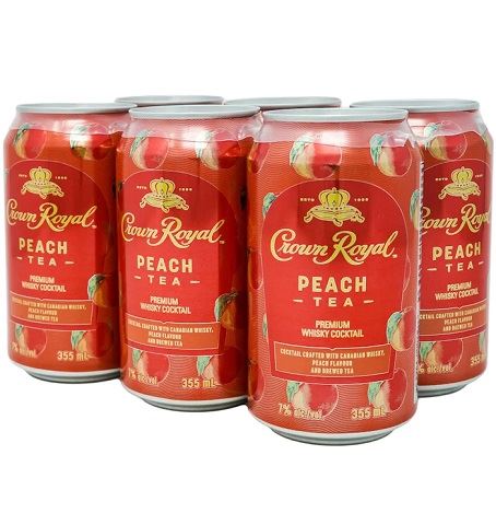 crown royal peach tea 355 ml - 6 cansCochrane Liquor Delivery