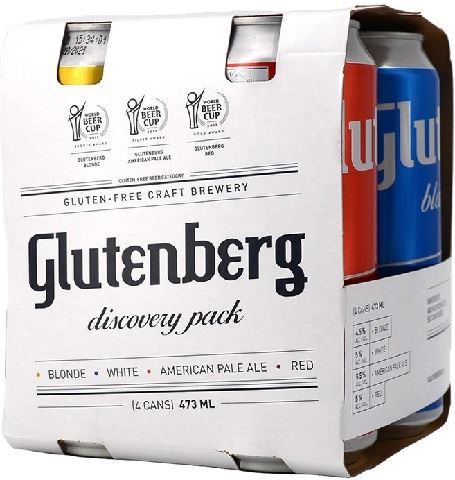glutenberg discovery pack 473 ml - 4 cansCochrane Liquor Delivery