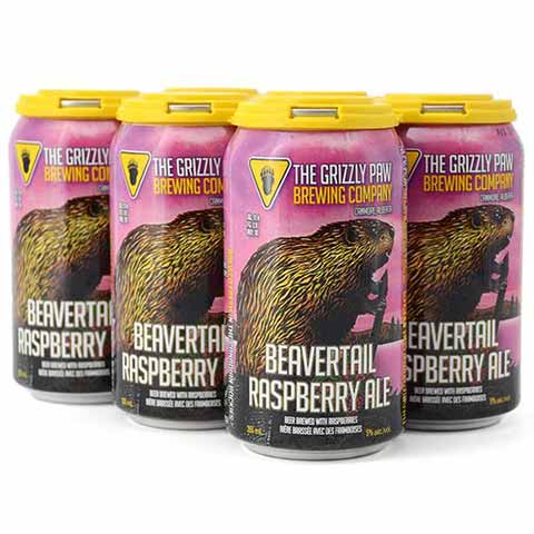 grizzly paw beavertail raspberry ale 355 ml - 6 cansCochrane Liquor Delivery
