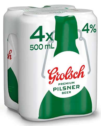 grolsch premium pilsner 500 ml - 4 cansCochrane Liquor Delivery