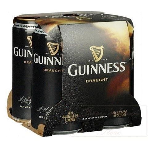 guinness draught 440 ml - 4 cansCochrane Liquor Delivery