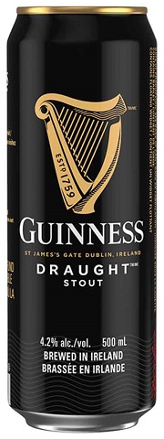 guinness draught 500 ml single canCochrane Liquor Delivery