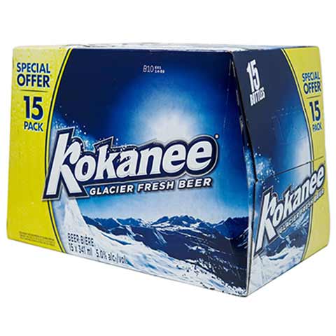 kokanee 341 ml - 15 bottlesCochrane Liquor Delivery