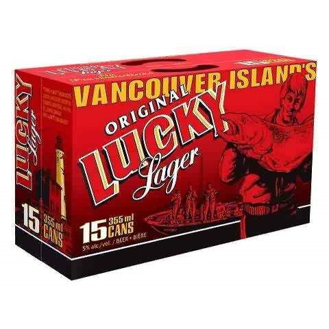 lucky lager 355 ml - 15 cansCochrane Liquor Delivery