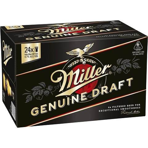 miller genuine draft 330 ml - 24 bottlesCochrane Liquor Delivery