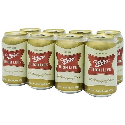 miller high life 355 ml - 8 cansCochrane Liquor Delivery