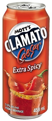 mott's clamato caesar extra spicy 458 ml single canCochrane Liquor Delivery