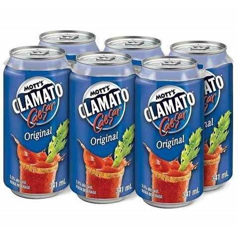 mott's clamato caesar original 341 ml - 6 cansCochrane Liquor Delivery