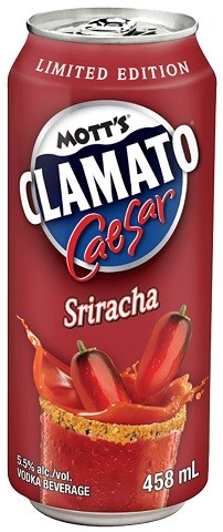 mott's clamato caesar sriracha 458 ml single canCochrane Liquor Delivery