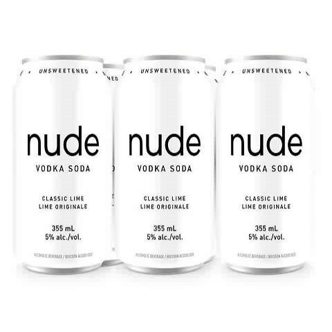 nude vodka soda classic lime 355 ml - 6 cansCochrane Liquor Delivery