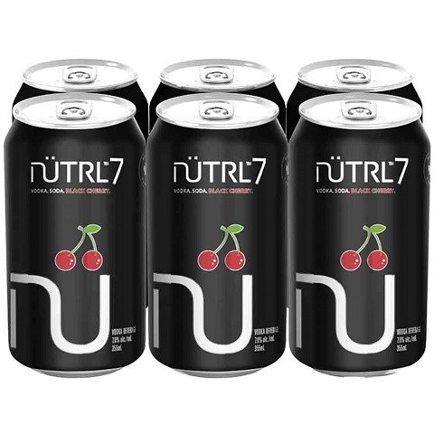 nütrl 7 vodka soda black cherry 355 ml - 6 cansCochrane Liquor Delivery