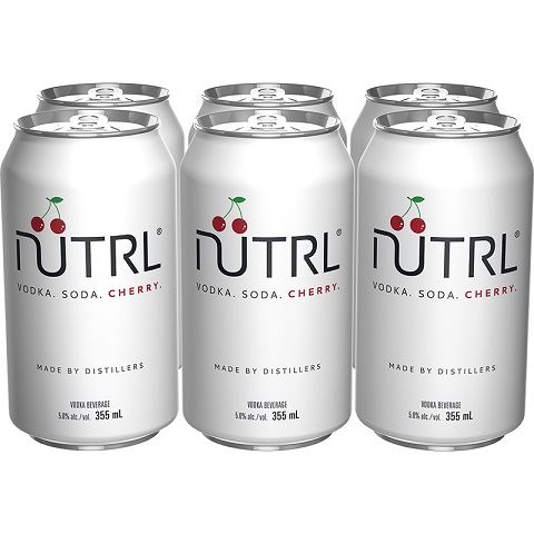 nütrl vodka soda cherry 355 ml - 6 cansCochrane Liquor Delivery