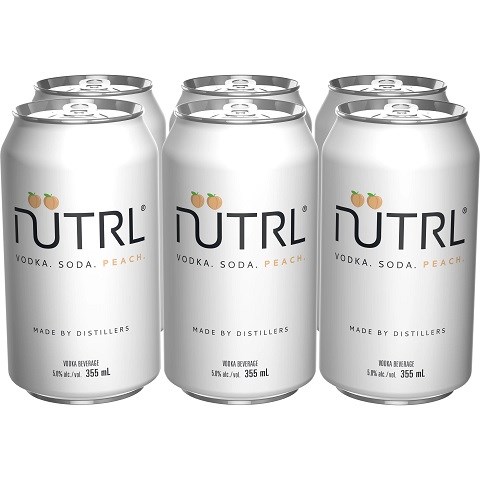 nütrl vodka soda peach 355 ml - 6 cansCochrane Liquor Delivery