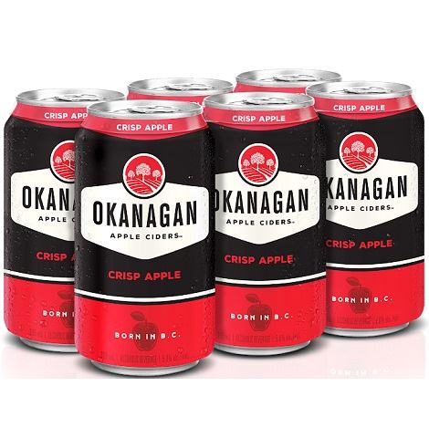 okanagan crisp apple 355 ml - 6 cansCochrane Liquor Delivery