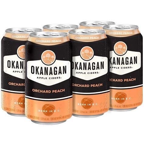 okanagan peach cider 355 ml - 6 cansCochrane Liquor Delivery