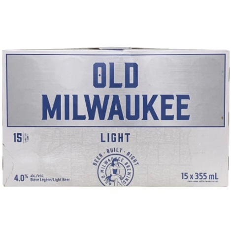 old milwaukee light 355 ml - 15 cansCochrane Liquor Delivery