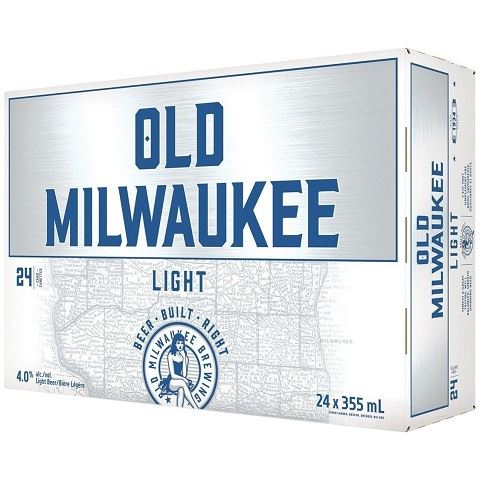 old milwaukee light 355 ml - 24 cansCochrane Liquor Delivery